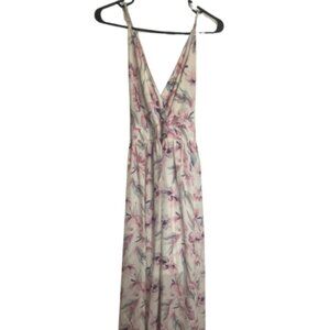 Never worn front wrap Maxi dress